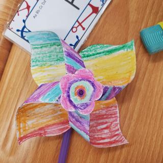 Completed pinwheel