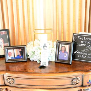 Memorial sign on wedding day