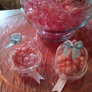 Mini cake stand baby shower favors