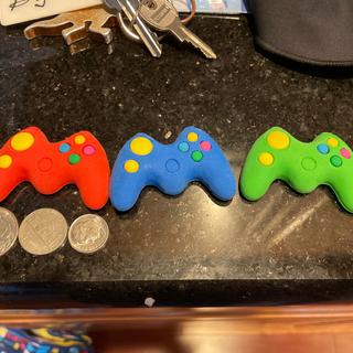 Size of erasers and colors