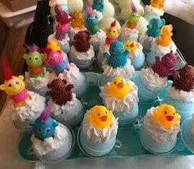 Bath bombs with toys!