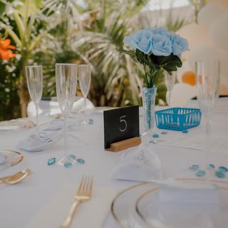 Wedding reception table