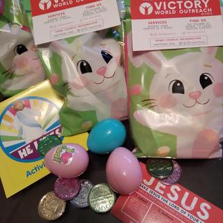 Kindness coins for Easter goodie bags and outreach the week before.