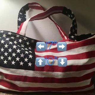 Sample American flag beach tote