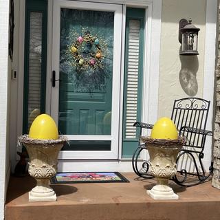 Eggs in planters