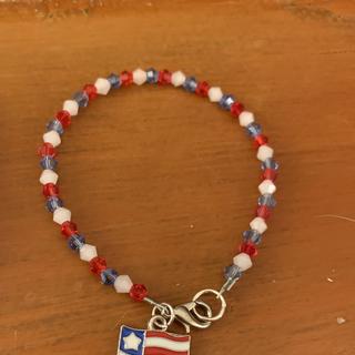 8 inch bracelet with small glass beads