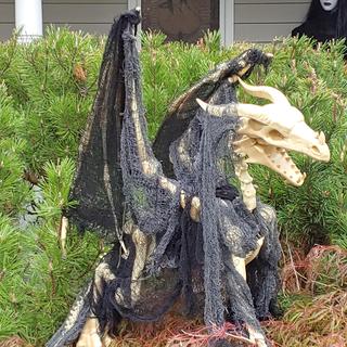 Side view. His name is George, guardian of the porch! 😉