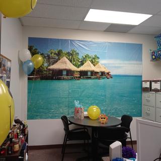 Office Birthday - Turned Year Round View