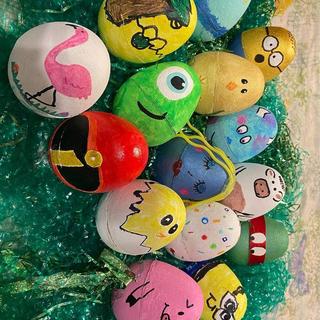 Painted eggs from oriental trading