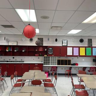 Bulletin Board Paper Roll Used On A Classroom Wall