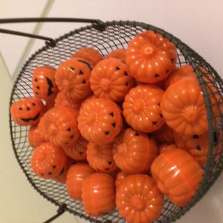 Pumpkins with treats inside