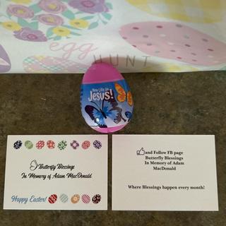 The egg went right with my theme of butterflies