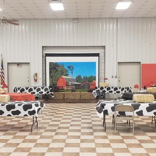 Barn yard back drop