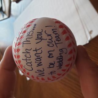 Asking people to be in our wedding