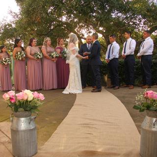 Runner shown in Photo for our wedding. (Our dj ran cords underneath it too!)