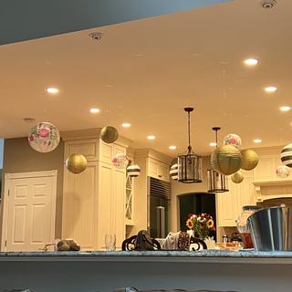 Lanterns hung