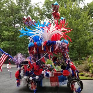 4th of July golf cart parade