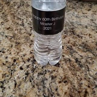 front of bottle