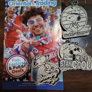 OT Catalog and Snoopy Keychains