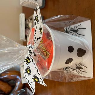 Cup filled with candy