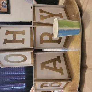 Size comparison to an 8 ounce cup