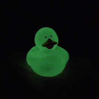 Glows brightly after sitting in a light room for a while