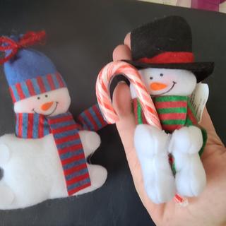 Snowmen with 4.5 inch candy cane