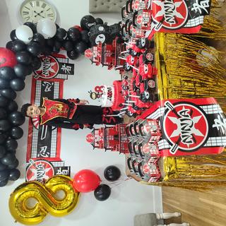 My son 8th birthday ninja theme