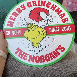 Personalized Grinch Sign