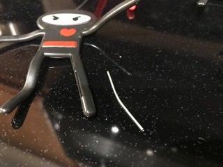 The wire that came out. 