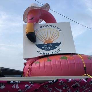 Flamingo a hit in parade!