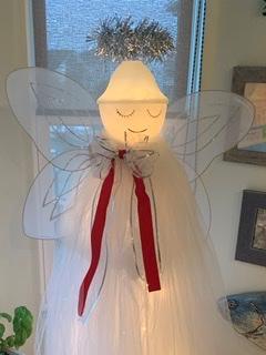 Christmas tomato cage  angel