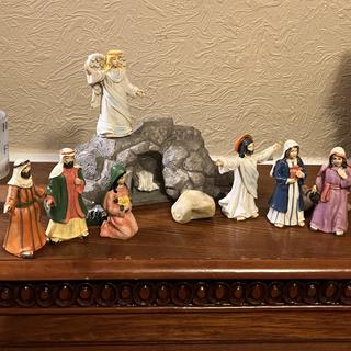 Family Easte Holy Week Gift, Easte Esuection Scene Deco Unique Handmade Diy Book Kit Wooden Playset Teaching Aid Keepsake Table Decorations%2f15302715662