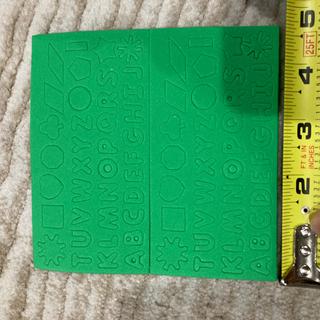 Width of letters less than half an inch