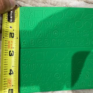 Height of letters less than half inch by a little