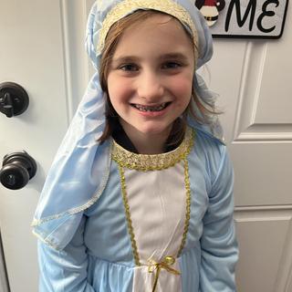 Ready for her Nativity play