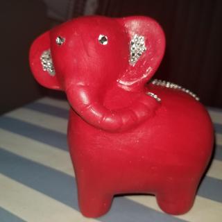 Red Painted and embellished