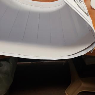 Inside brim, where I had to tape the bottom stay on each hat.