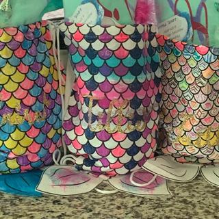 Mermaid Drawstring Backpack
