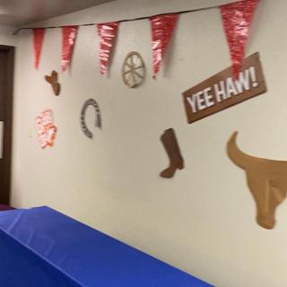 Red Paisley bandanna banner
