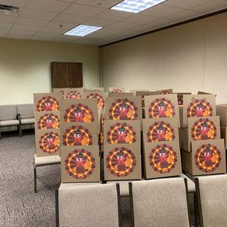 Thanksgiving meal collection boxes