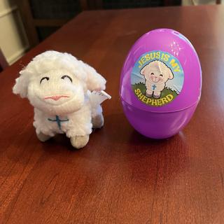 Lambs have monogrammed cross on chest