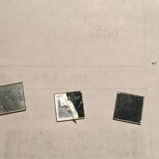 Before and after removing protective plastic