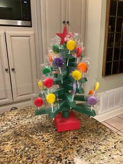 Pretty lollipops for a Christmas tree