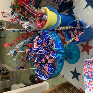 Cute red, white, blue mints