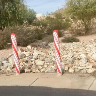 Candy Cane Bollards
