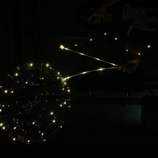 Fairy light wands and bobo balloon