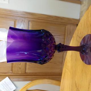 Purple wine glass