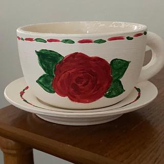 Tea cup planter