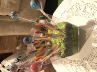 Rainbow candy sticks
